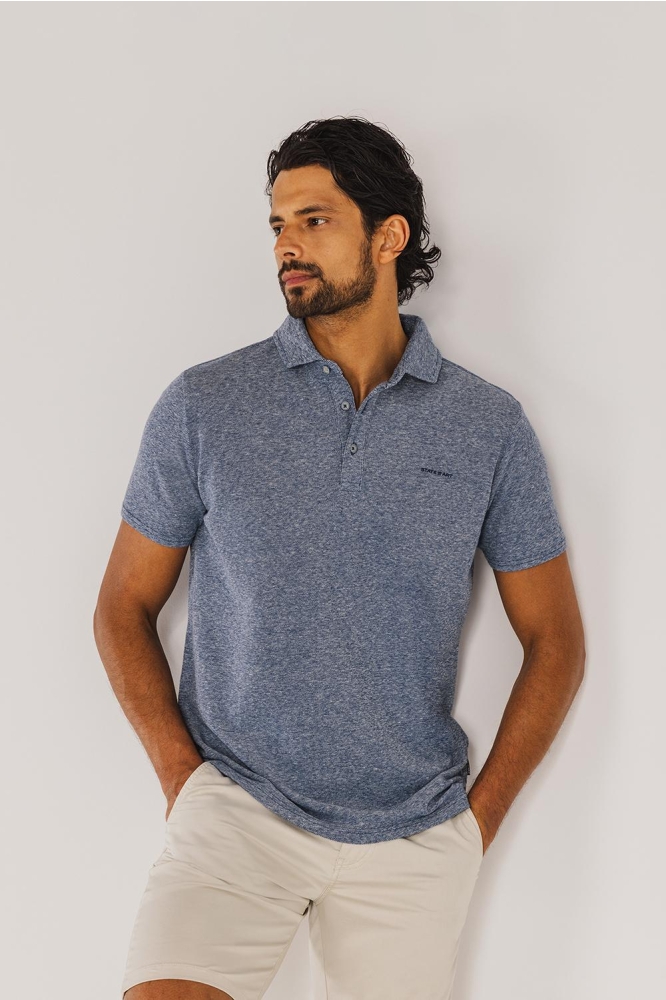 PIQUE POLO MET GEMELEERD DESIGN 461 15907 5711